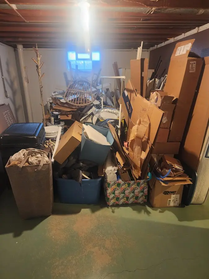 Roll-off dumpster container at job site for 15 Yard Dumpster Rental in Marianna